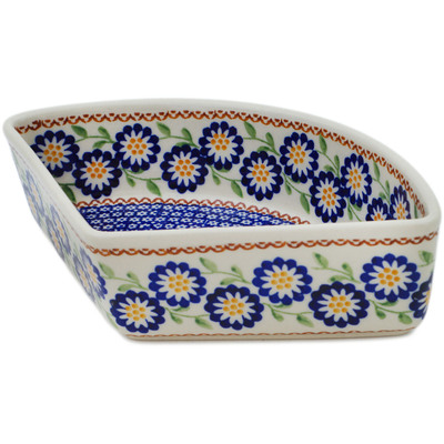 Polish Pottery Bowl 8&quot; Spring Yellow Posey