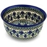 Polish Pottery Bowl 9&quot; Blue Chicory