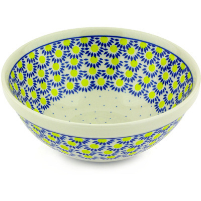 Polish Pottery Bowl 9&quot; Radiant Scales