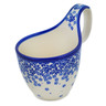 Polish Pottery Bowl with Handles 7&quot; Indigo Infusion