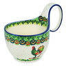 Polish Pottery Bowl with Loop Handle 16 oz Rooster&#039;s Crow UNIKAT