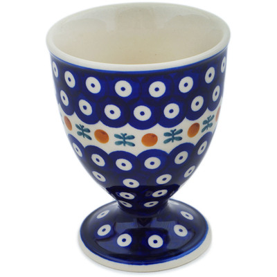 Polish Pottery Bowl with Pedestal 5&quot; Mosquito