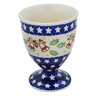 Polish Pottery Bowl with Pedestal 5&quot; Sleigh Bells