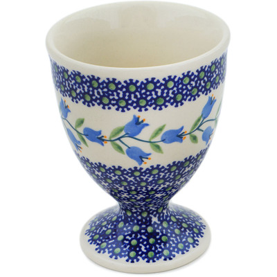 Polish Pottery Bowl with Pedestal 5&quot; Sweet Dreams