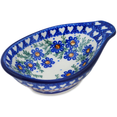 Polish Pottery Bowl with Spout 4&quot; Mother&#039;s Love UNIKAT