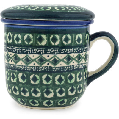 Polish Pottery Brewing Mug 12 oz Tamborine
