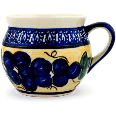 Polish Pottery Bubble Mug 10 oz Tuscan Grapes
