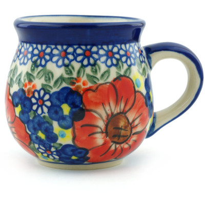 Polish Pottery Bubble Mug 12 oz Bold Sights UNIKAT