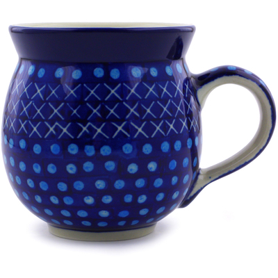 Polish Pottery Bubble Mug 12oz Blue Dawn UNIKAT