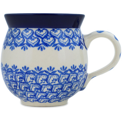 Polish Pottery Bubble Mug 12oz Sensational Blue Splendor