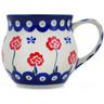 Polish Pottery Bubble Mug 13 oz Blue Eye Spring