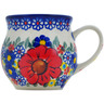 Polish Pottery Bubble Mug 13 oz Bold Sights UNIKAT