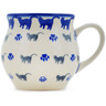 Polish Pottery Bubble Mug 13 oz Boo Boo Kitty Paws