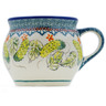 Polish Pottery Bubble Mug 16 oz Cucumber Patch