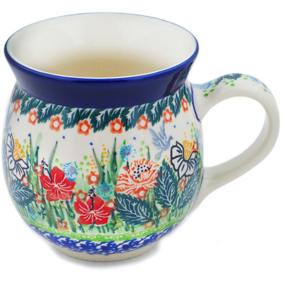 Polish Pottery Bubble Mug 16 oz Dove Escape UNIKAT