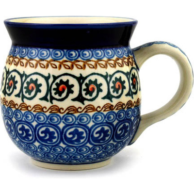 Polish Pottery Bubble Mug 16 oz Fiddle Faddle