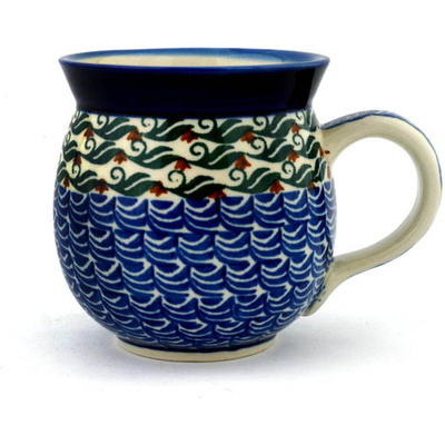 Polish Pottery Bubble Mug 16 oz Myrtle Beach