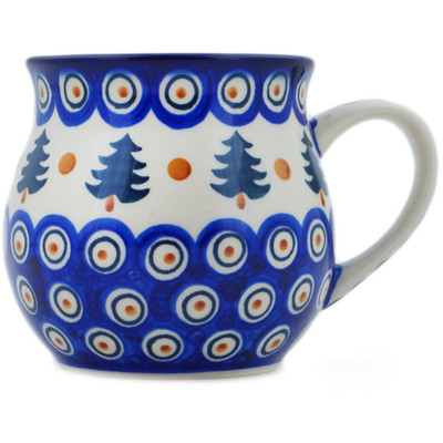 Polish Pottery Bubble Mug 21 oz Autumn Evergreen