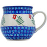 Polish Pottery Bubble Mug 21 oz Red Berries