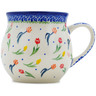 Polish Pottery Bubble Mug 21 oz Tulip Meadow