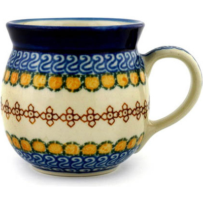 Polish Pottery Bubble Mug 8 oz Along The Shore