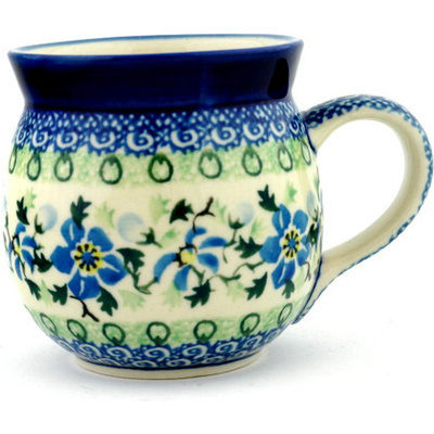 Polish Pottery Bubble Mug 8 oz Bulbs O&#039; Plenty UNIKAT