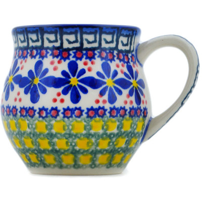 Polish Pottery Bubble Mug 8 oz Irish Spring