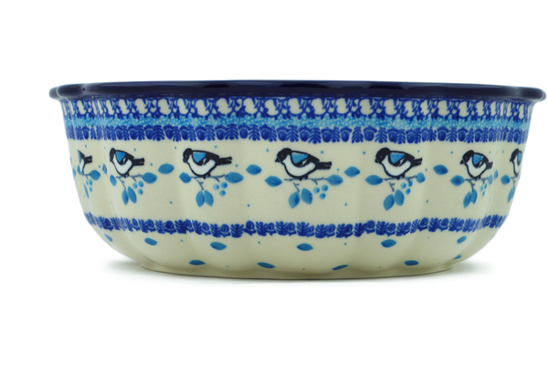 Polish Pottery bundt cake Winter Sparrow – CeramikaArtystyczna