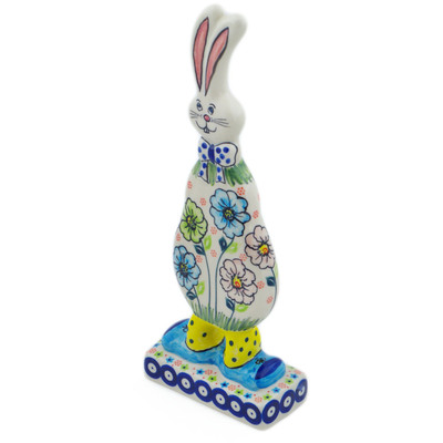 Polish Pottery Bunny Figurine 12&quot; Dawn Of Spring