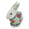 Polish Pottery Bunny Figurine 3&quot; Maraschino