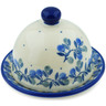 Polish Pottery Butter Dish 4&quot; Horse Gallop
