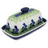 Polish Pottery Butter Dish 8&quot; Hare In Tall Grass
