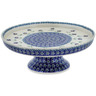 Polish Pottery Cake Stand 10&quot; Mariposa Lily