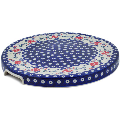 Polish Pottery Cake Stand 13&quot; Burst Of Berries