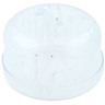 Glass Cake Stand with Cover 9&quot; White