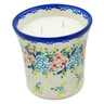 Polish Pottery Candle 4&quot; Pastel Ring