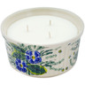 Polish Pottery Candle 5&quot; Joyous Revival UNIKAT