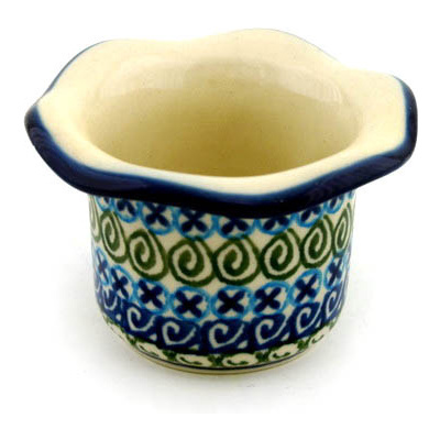 Polish Pottery Candle Holder 3&quot;