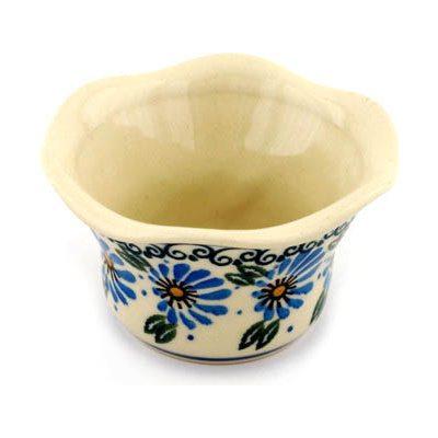 Polish Pottery Candle Holder 3&quot; Marigold Morning