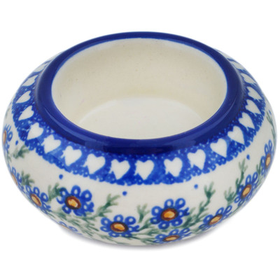 Polish Pottery Candle Holder 3&quot; Mother&#039;s Love UNIKAT