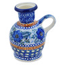 Polish Pottery Candle Holder 4&quot; Blue Poppy Circle UNIKAT