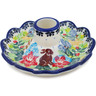 Polish Pottery Candle Holder 5&quot; Chocolate Bunny UNIKAT