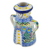 Polish Pottery Candle Holder 5&quot; Summer Garden UNIKAT