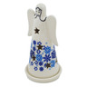 Polish Pottery Candle Holder 6&quot; Snowdrift