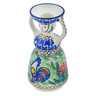 Polish Pottery Candle Holder 6&quot; Summer Rooster UNIKAT