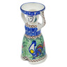 Polish Pottery Candle Holder 6&quot; Summer Rooster UNIKAT