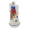 Polish Pottery Candle Holder 6&quot; Vibrant Hanging Garden UNIKAT
