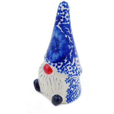 Polish Pottery Candle Holder 7&quot; Cobalt Fantasy