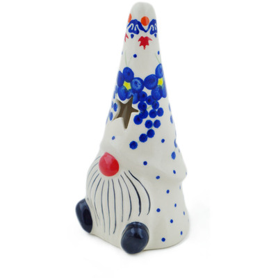 Polish Pottery Candle Holder 7&quot; Passion Poppy