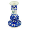 Polish Pottery Candle Holder 7&quot; Rain Of Field Poppies